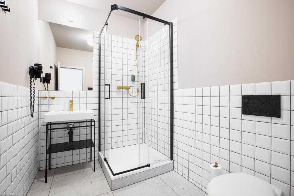 Łazienka w obiekcie Hotel Beránek