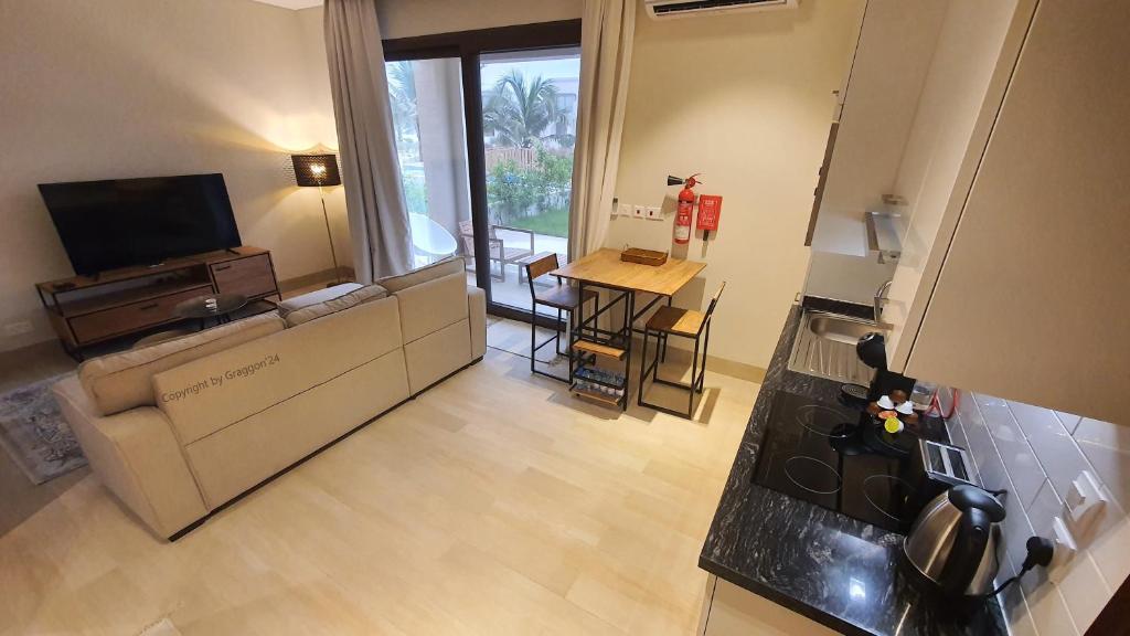 Kuchyň nebo kuchyňský kout v ubytování Jozefina Riviera Hawana Salalah