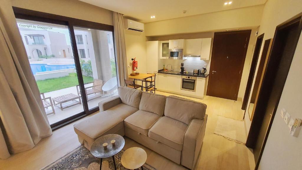 Kuchyň nebo kuchyňský kout v ubytování Jozefina Riviera Hawana Salalah