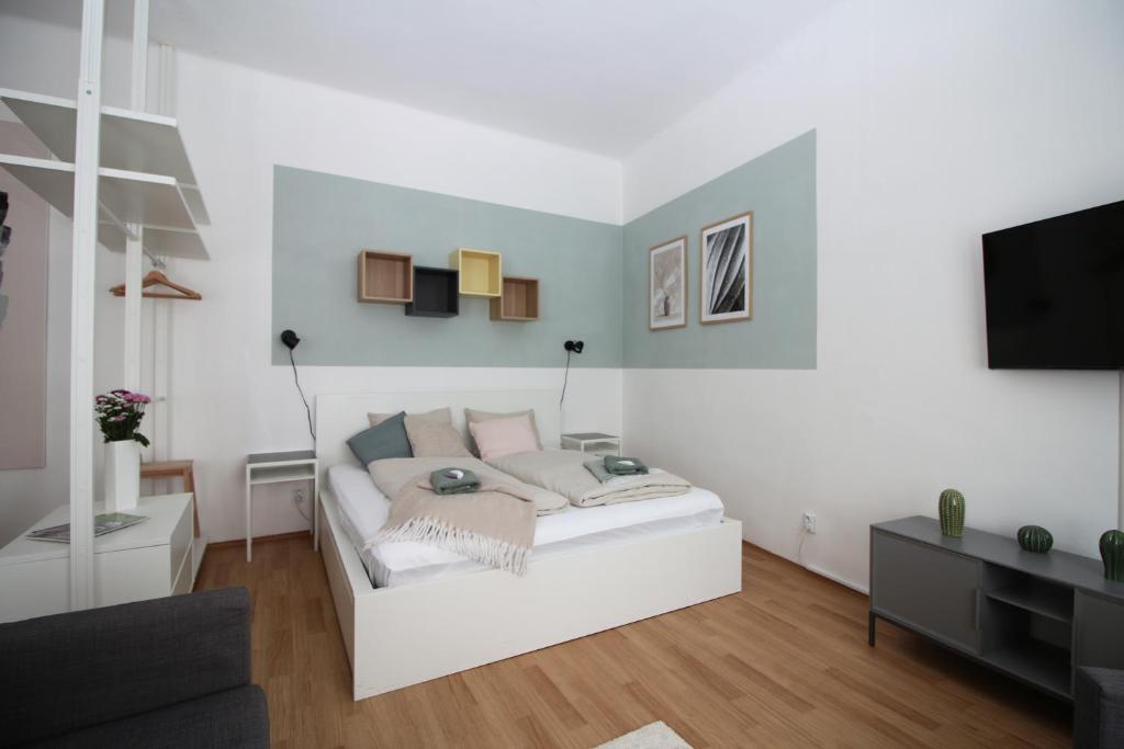 TV o dispositivi per l'intrattenimento presso 7nights Apartments Dominikánské naměstí