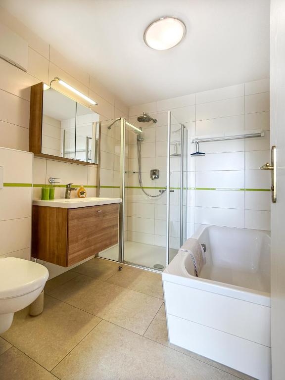 Kúpeľňa v ubytovaní Apartments Haus Morgensonne