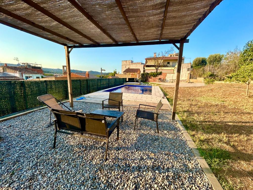 Balkón alebo terasa v ubytovaní Casa amb piscina i jardí a Palamós per 6 persones