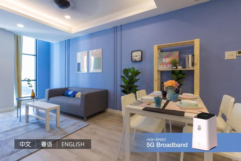 Гостиная зона в Cozy Home at KL City Center