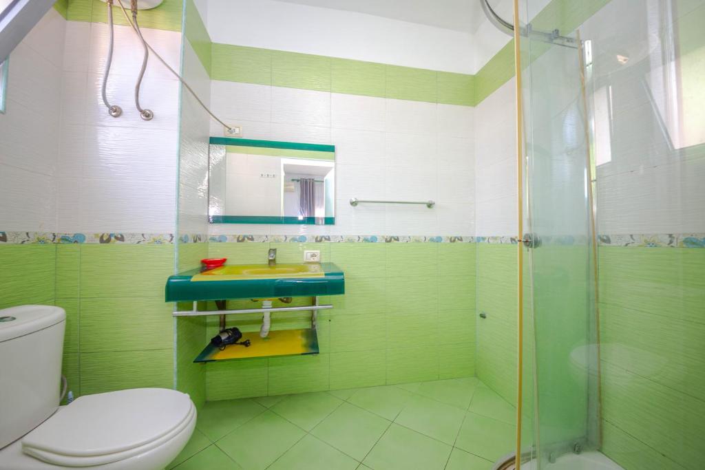 Koupelna v ubytování Hotel 3A
