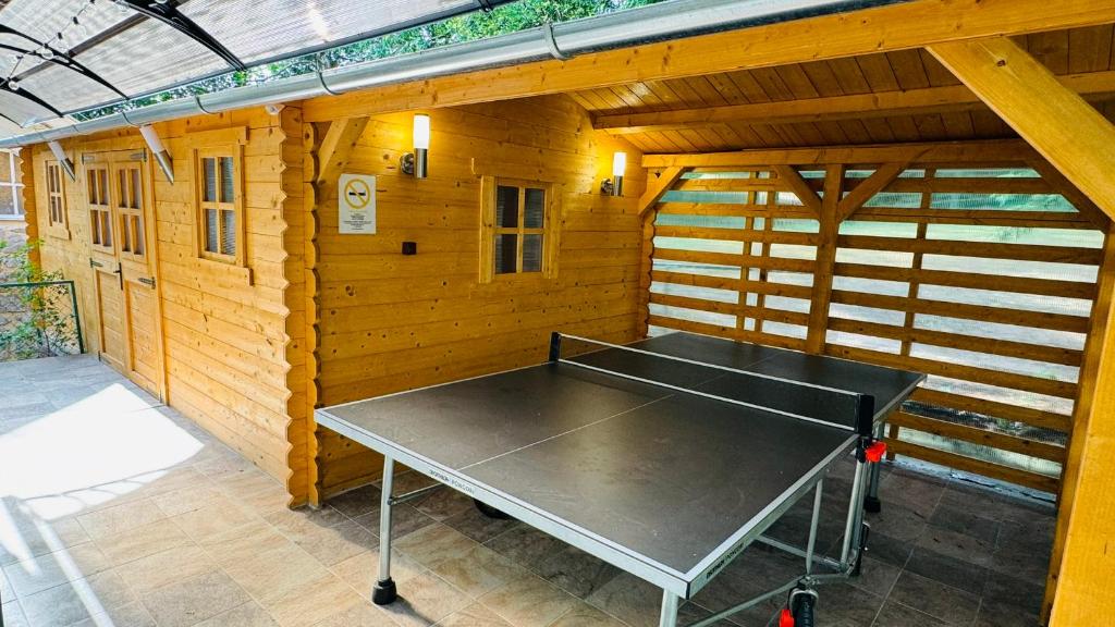 Stolní tenis v ubytování Horizont-idéző ParkMotel nebo okolí