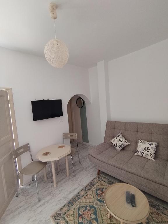 TV a/nebo společenská místnost v ubytování Appartement T2 60m2 Djerba Houmet Essouk