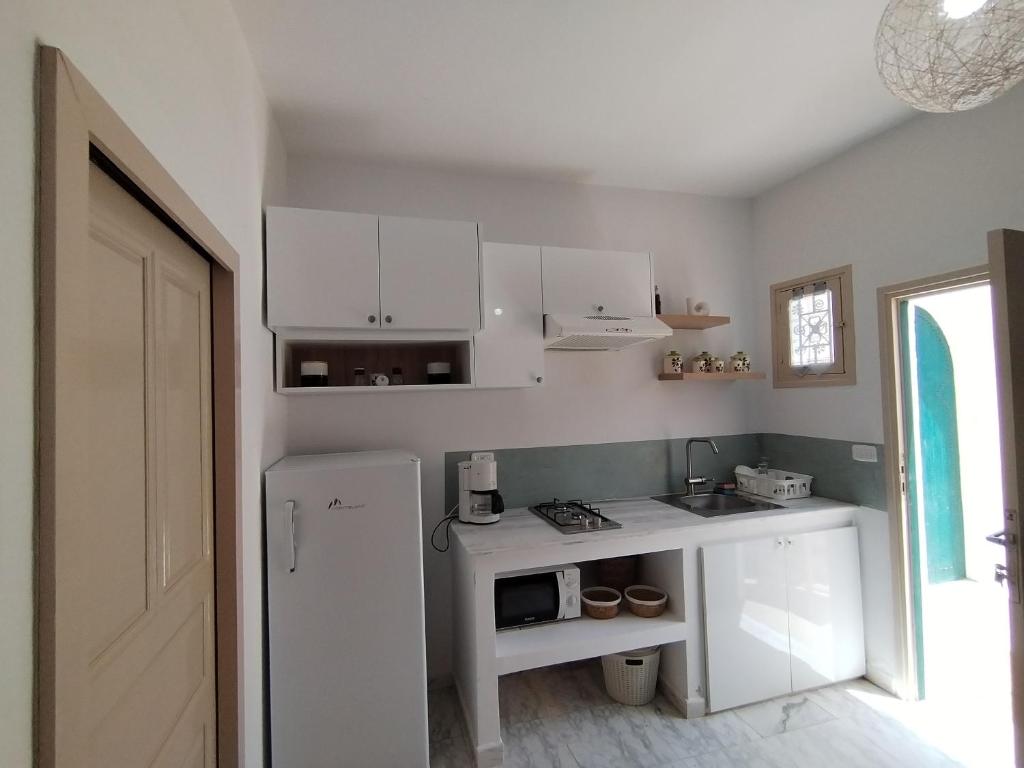 Kuchyň nebo kuchyňský kout v ubytování Appartement T2 60m2 Djerba Houmet Essouk
