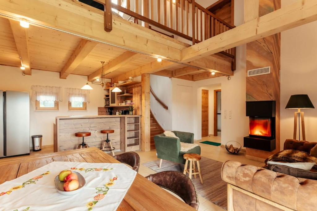 Posezení v ubytování ALMCHALET Smaragd