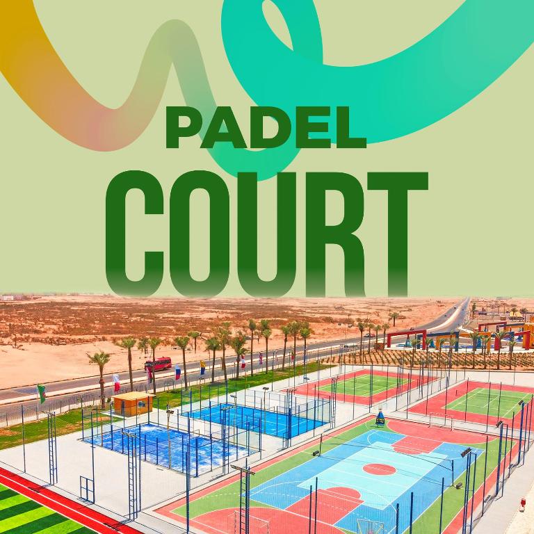 Tenis a/nebo squash v ubytování Pickalbatros Alf Leila Wa Leila Resort - Neverland Hurghada nebo okolí