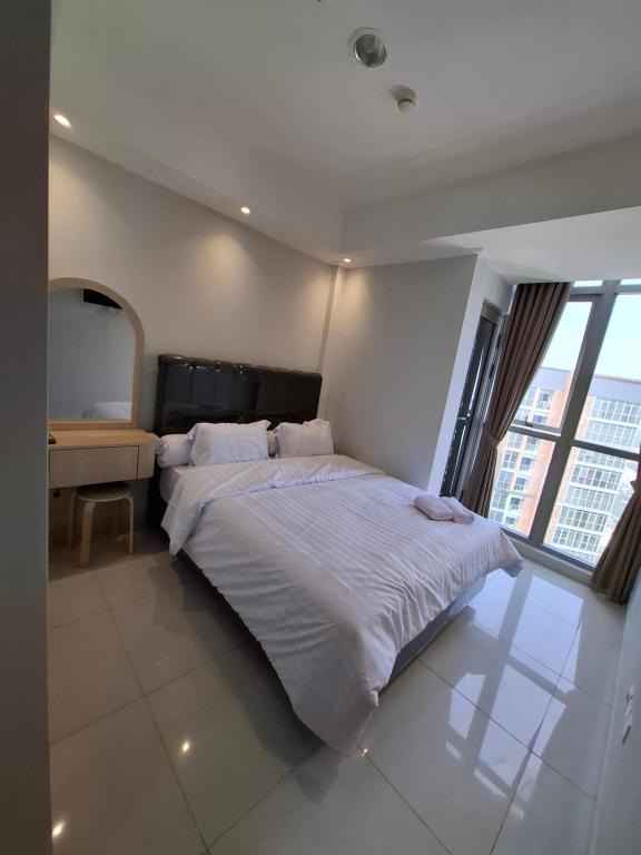 Ένα ή περισσότερα κρεβάτια σε δωμάτιο στο 1 room gold coast pik seaview