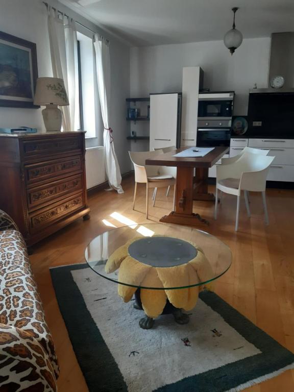 Kuchyň nebo kuchyňský kout v ubytování Goldene Wachau - Privatzimmer