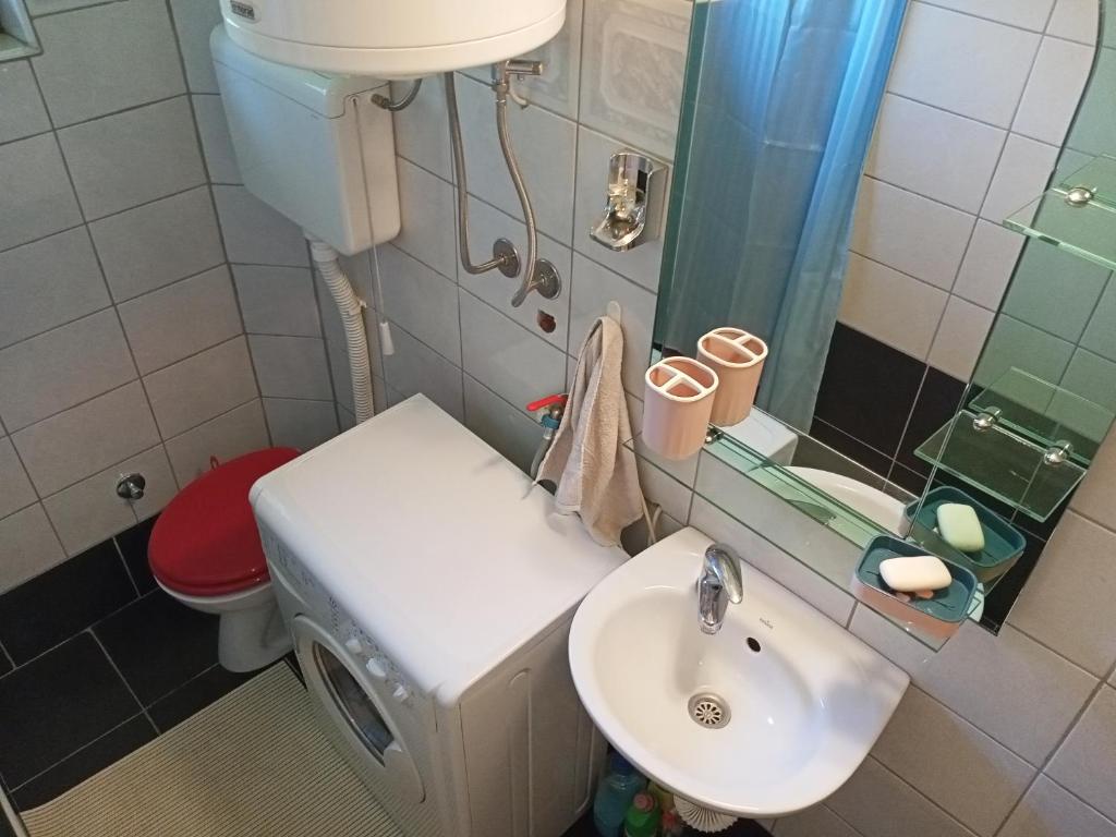 Koupelna v ubytování Apartman Marković