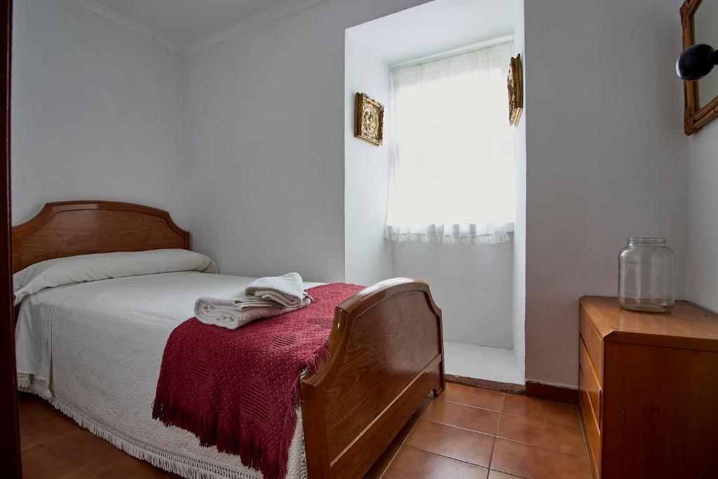 Postel nebo postele na pokoji v ubytování Casa de Mila en Creciente Pontevedra