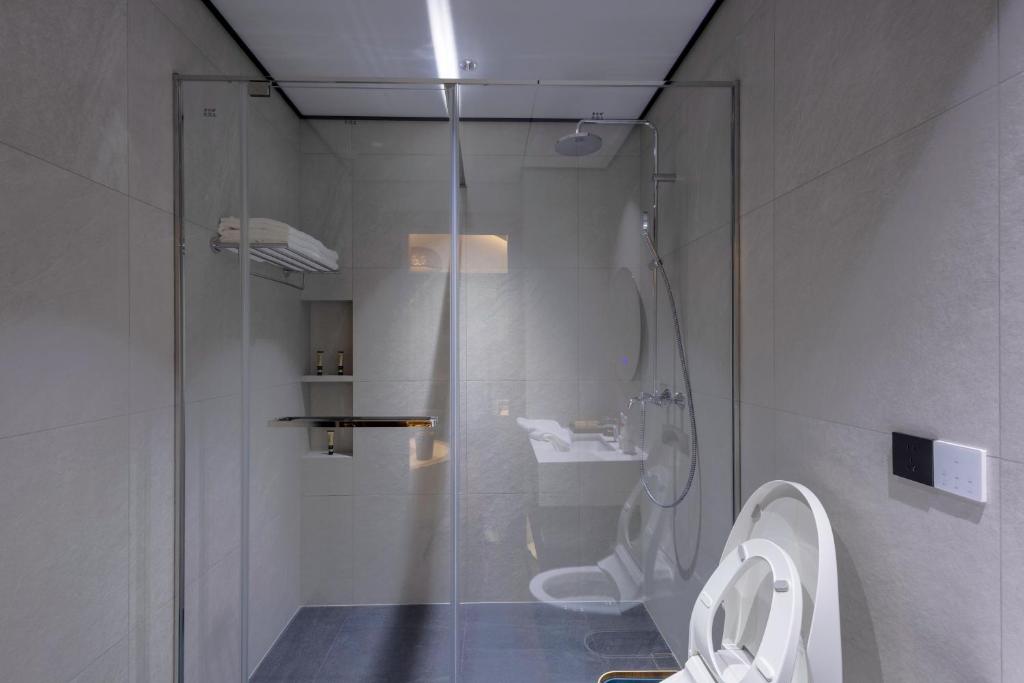 Koupelna v ubytování 五福居 Five Blessings Hotel