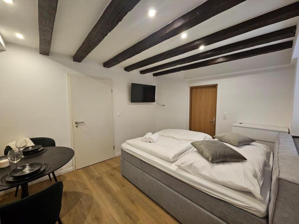 TV a/nebo společenská místnost v ubytování Apartmani Schega