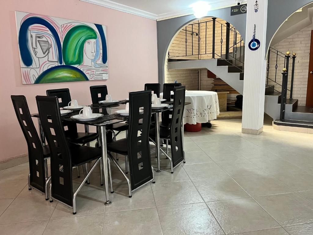 Posezení v ubytování Titas House Bogota