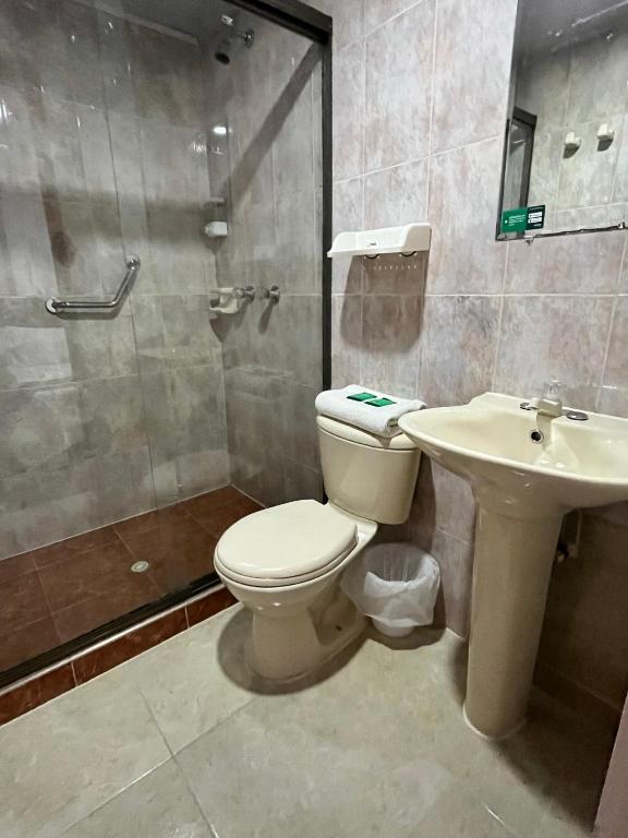 Koupelna v ubytování Titas House Bogota