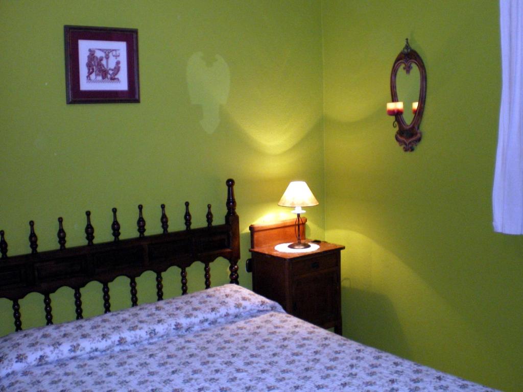 Cama o camas de una habitación en Casa Rural Aristondo Agroturismo