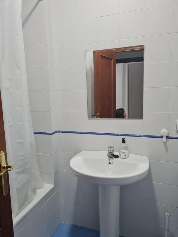 Koupelna v ubytování Casa dalia
