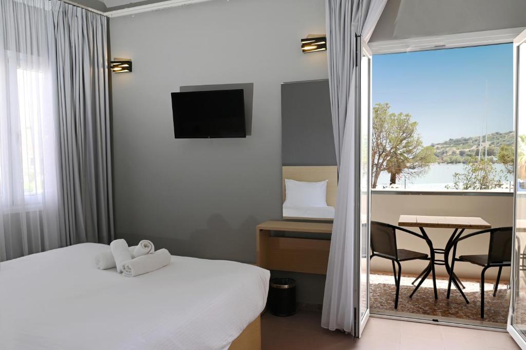 Postel nebo postele na pokoji v ubytování Onar hotel
