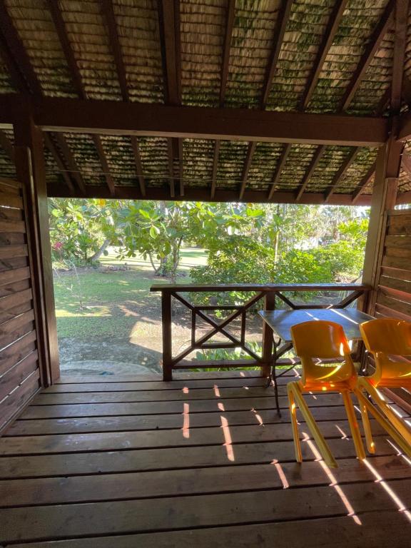 Balkón nebo terasa v ubytování Punatea Village