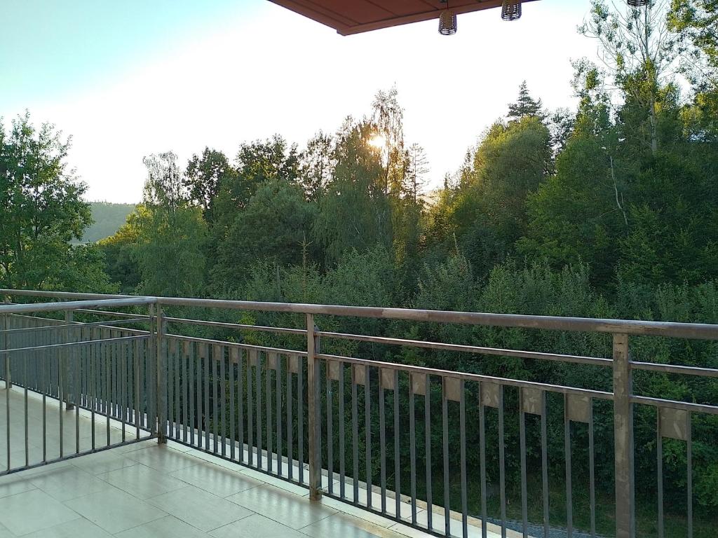 Balkón nebo terasa v ubytování Apartament Alias