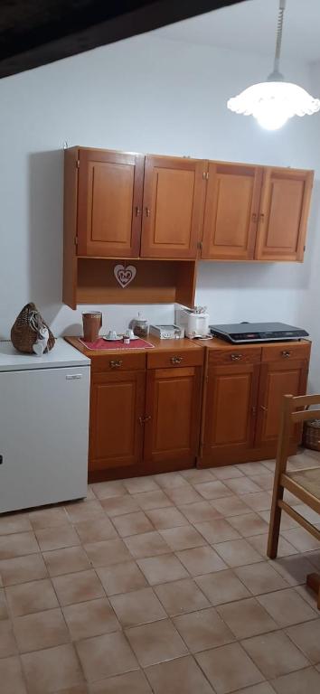 Kuchyň nebo kuchyňský kout v ubytování Cà Gianarin