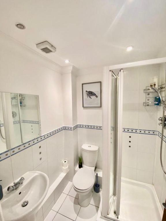 Koupelna v ubytování 4 Beds 2 Bath Close To Gen-hospital Free Parking