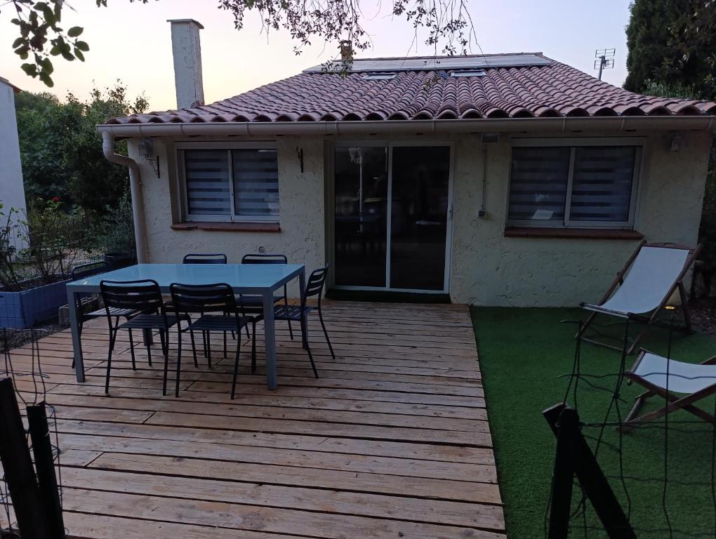 Αίθριο ή υπαίθριος χώρος στο Maison de campagne