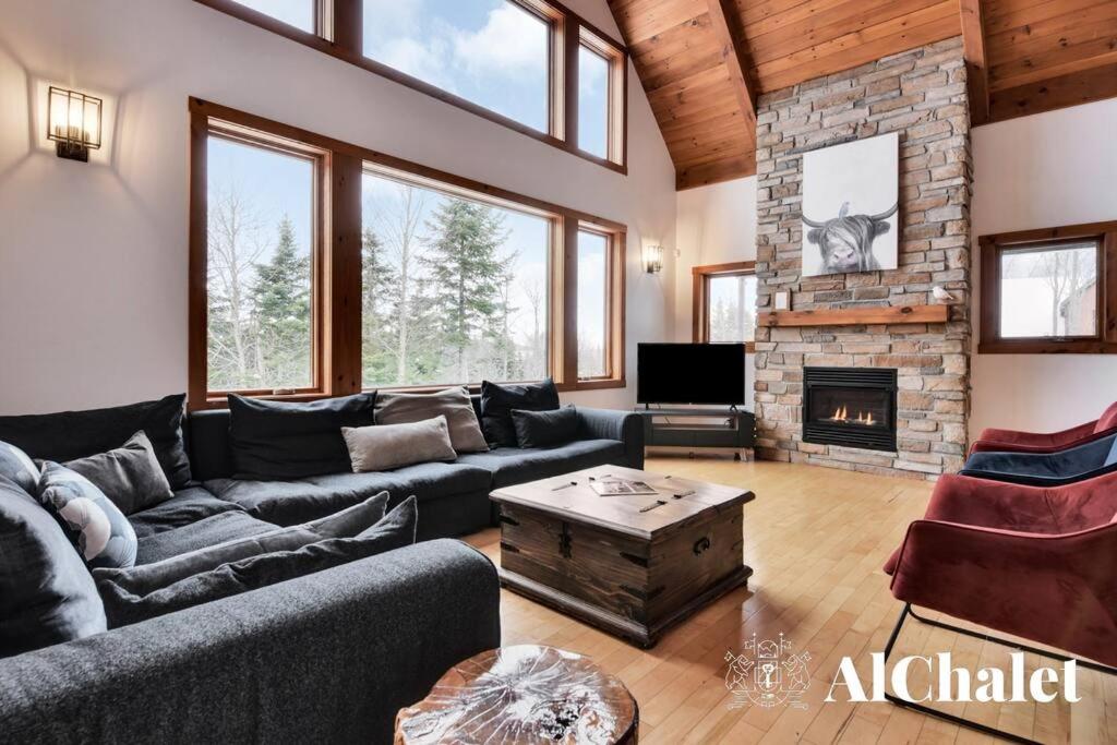 Χώρος καθιστικού στο Alpha Ö - Chalet Spa et detente