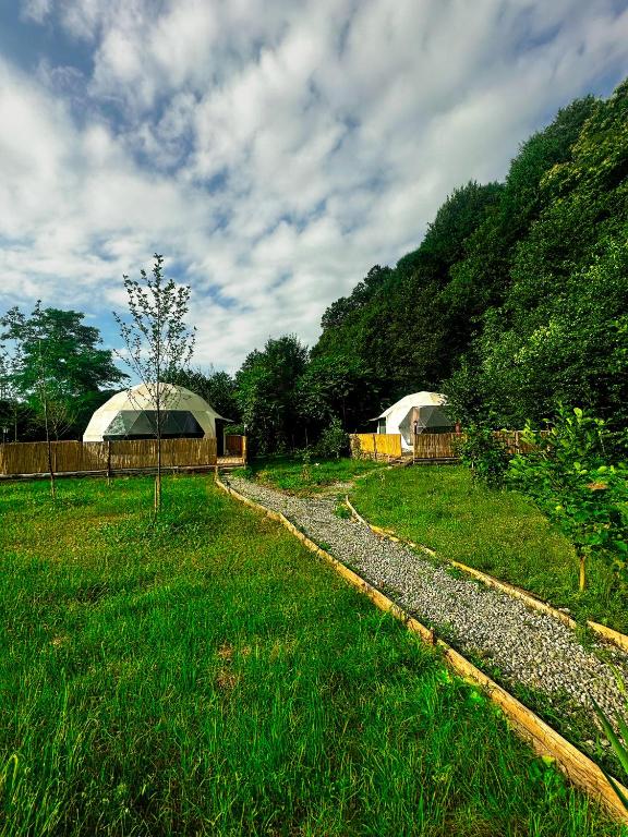 Zahrada ubytování Evaland Glamping Resort