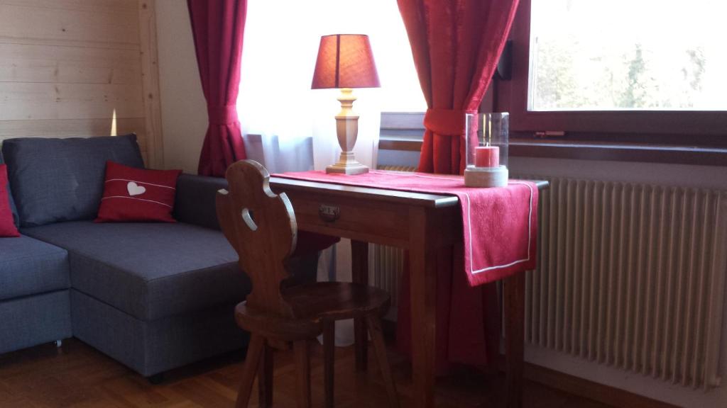 Posezení v ubytování Casa Monteggia