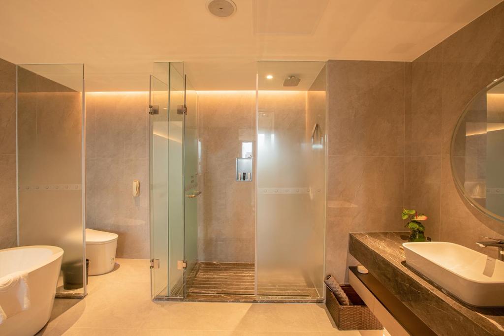 Koupelna v ubytování Lia Charlton Hotel Shenzhen