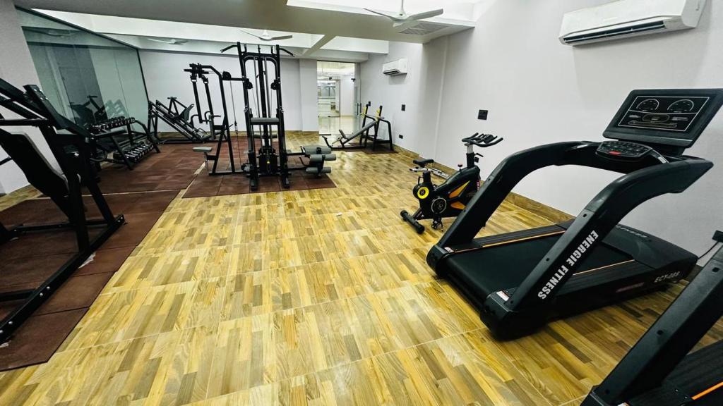 Fitness centrum a/nebo fitness zařízení v ubytování The Orange