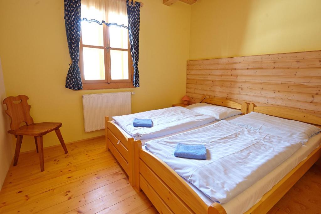 Postel nebo postele na pokoji v ubytování Valašský Šalet