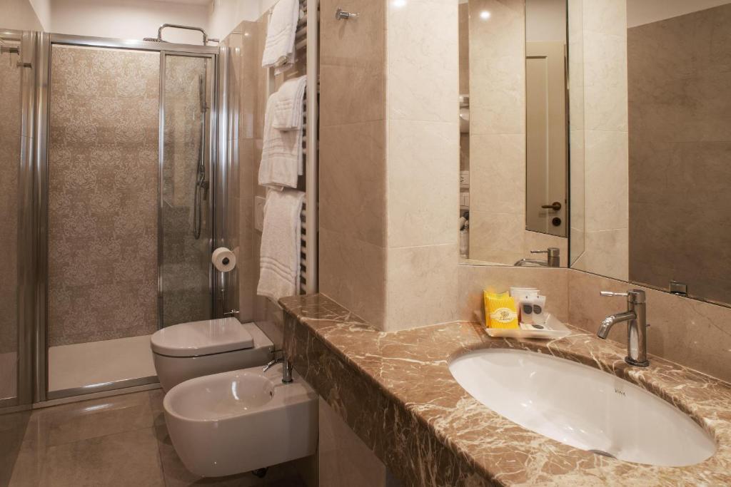 Koupelna v ubytování Hotel Agli Alboretti