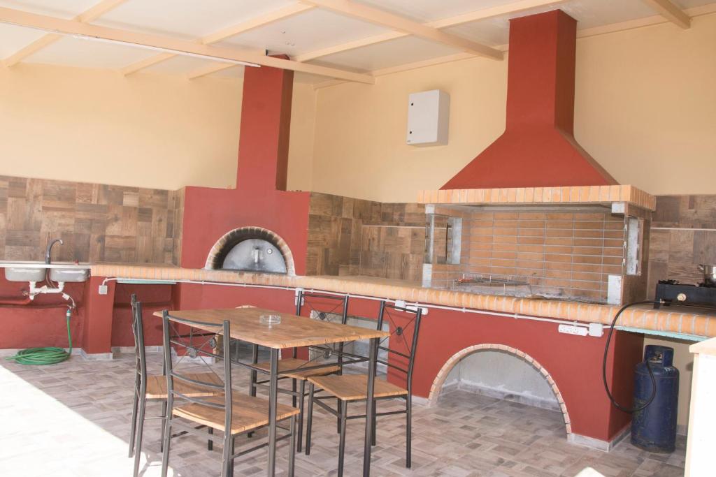 Kuchyň nebo kuchyňský kout v ubytování Villa Erofili Plakias south Rethimno Crete
