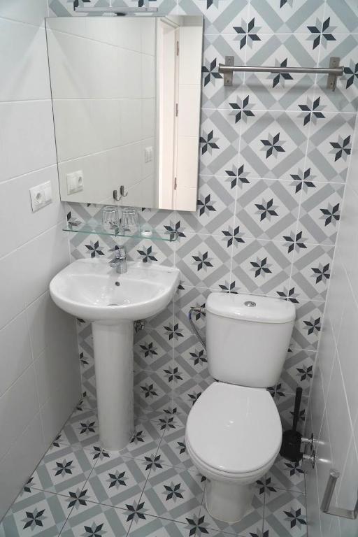 Koupelna v ubytování Hostal Alegre