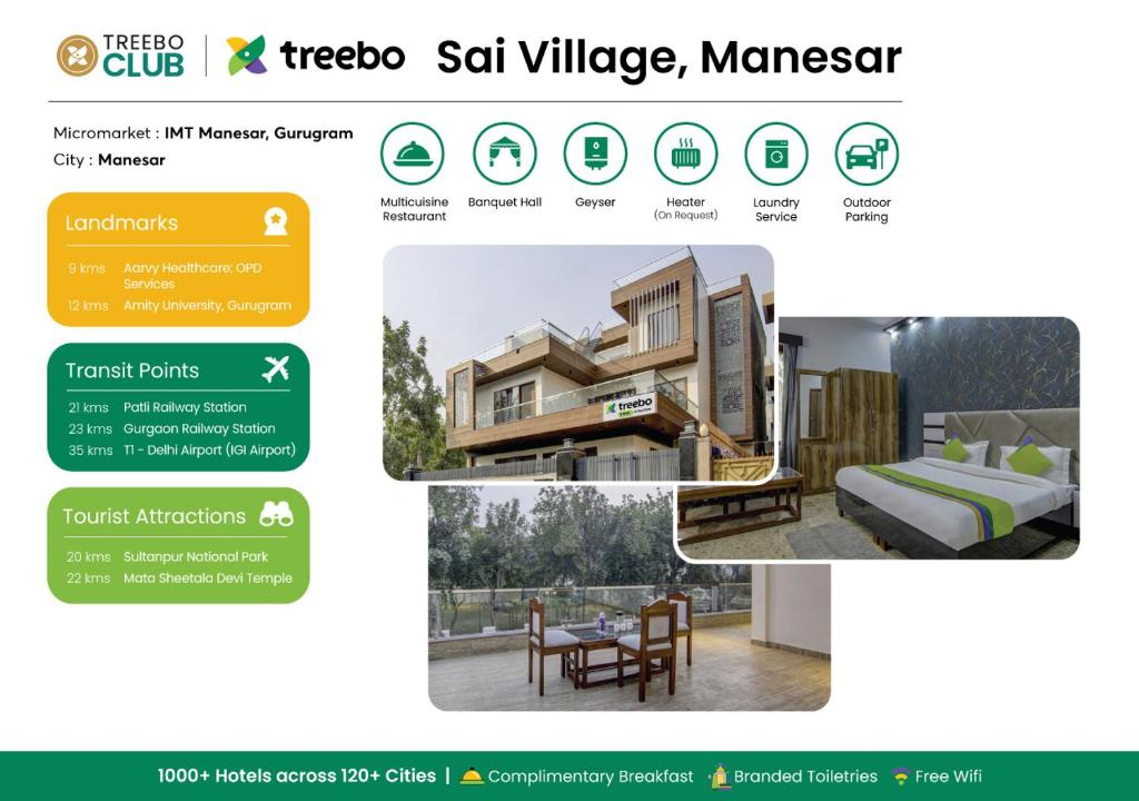 Fotografie z fotogalerie ubytování Treebo Sai Village, Manesar v destinaci Gurgáon
