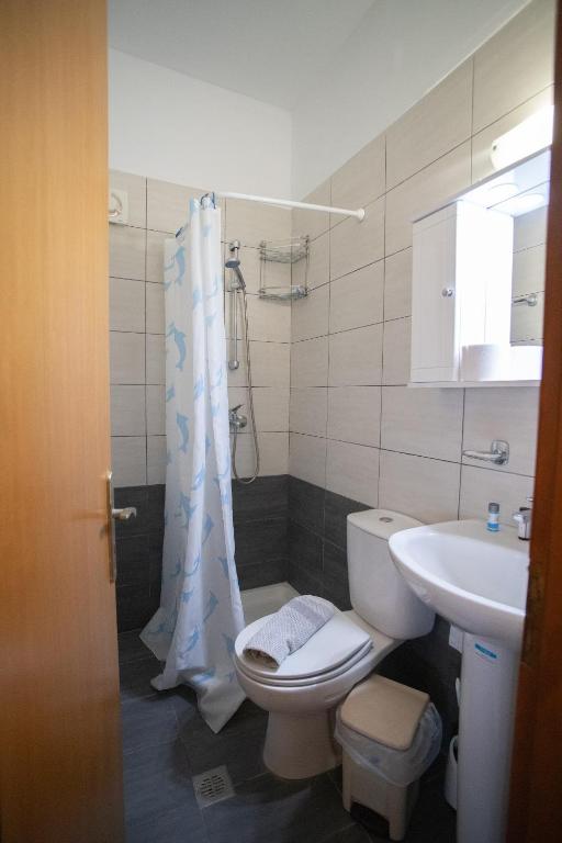 Koupelna v ubytování Star Sianna Village Rooms to let