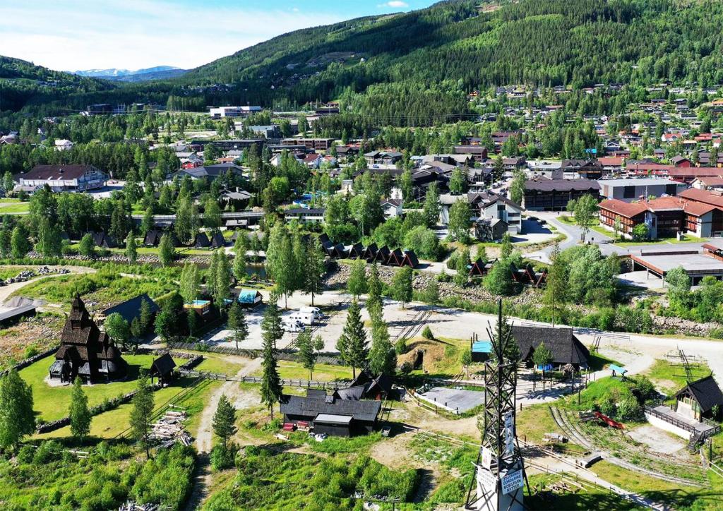 Vista general d'una muntanya o vistes d'una muntanya des del càmping resort