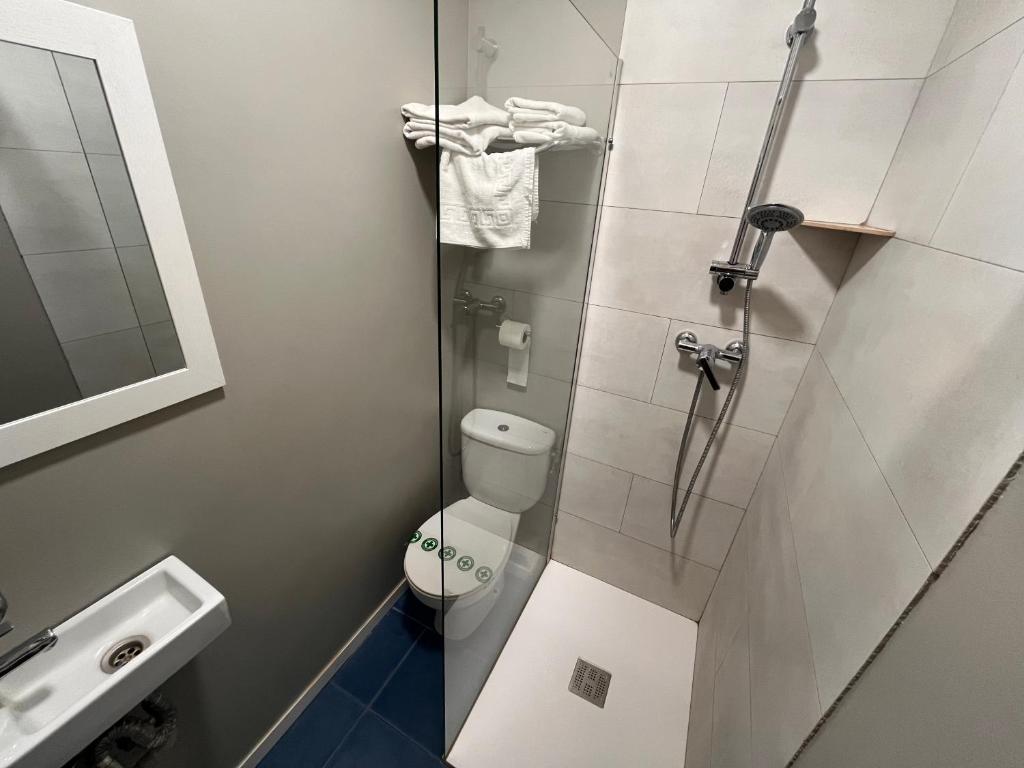 Koupelna v ubytování Hostal Tarrés