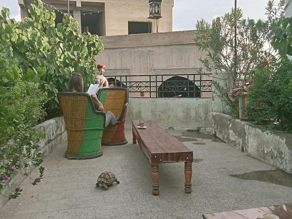 Balkón nebo terasa v ubytování Hotel Nirvana rooftop