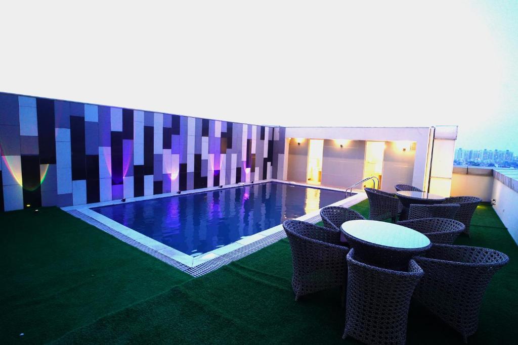 Bazén v ubytování Hotel Sakura Gold nebo v jeho okolí