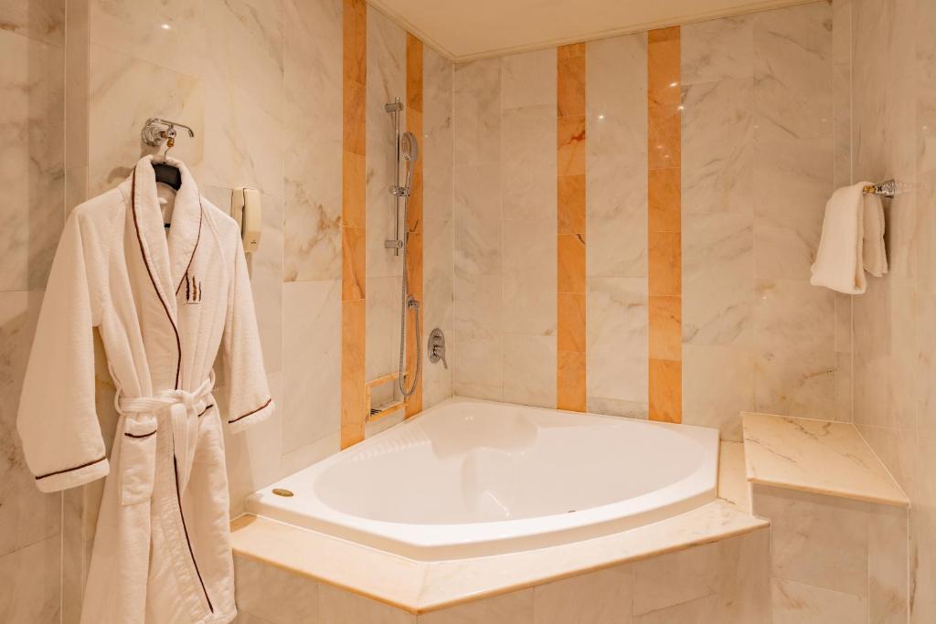 Koupelna v ubytování Hotel Internazionale