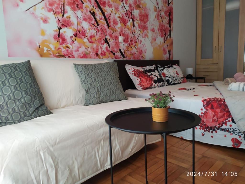 Posteľ alebo postele v izbe v ubytovaní Acropolis Urban Flat