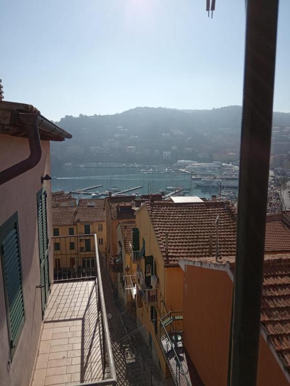 a view of a city from the roof of a building at Casa Racchia in Porto Santo Stefano