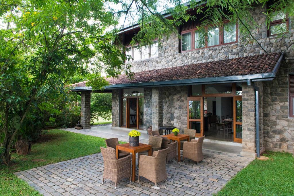 Zahrada ubytování Stone House, Kandy