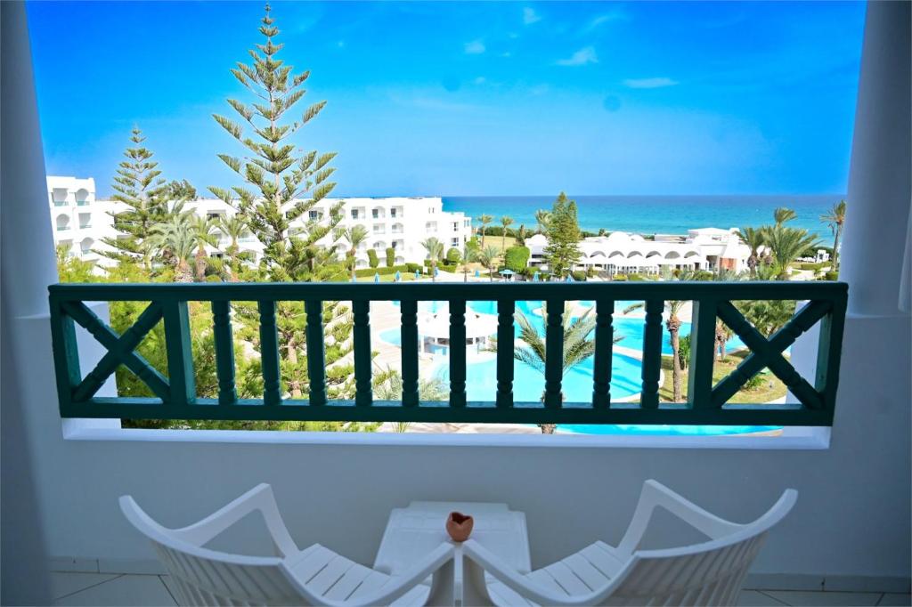 Balkón nebo terasa v ubytování Mahdia Palace Thalasso