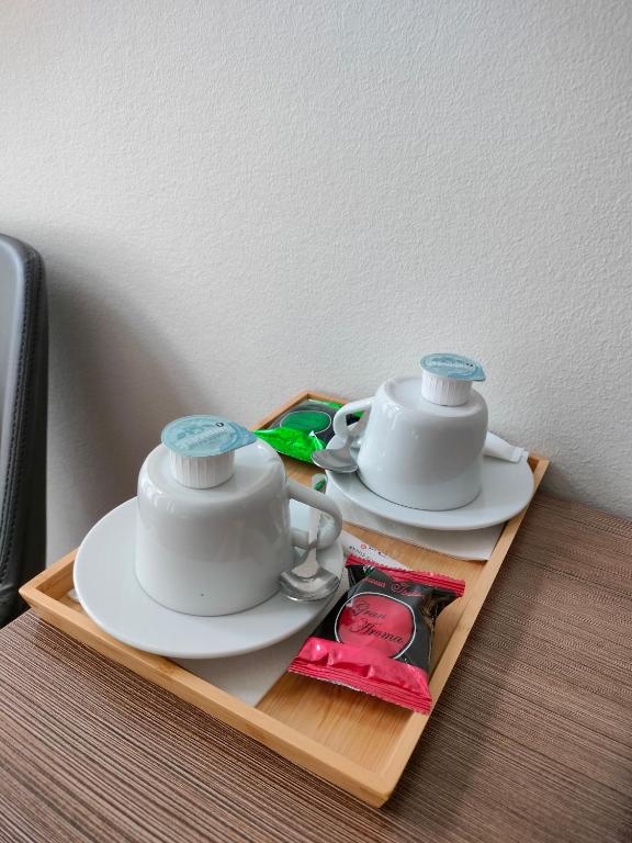 Tetera y cafetera en Hotel Jomfru Ane
